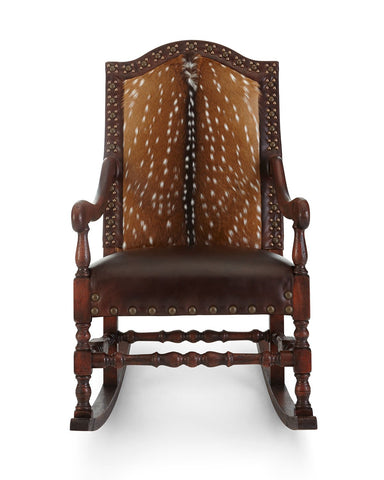 Axis Deer Rocking Chair - Old Hickory Tannery