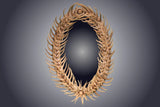 Oval Antler Forked Mirror (M-1)