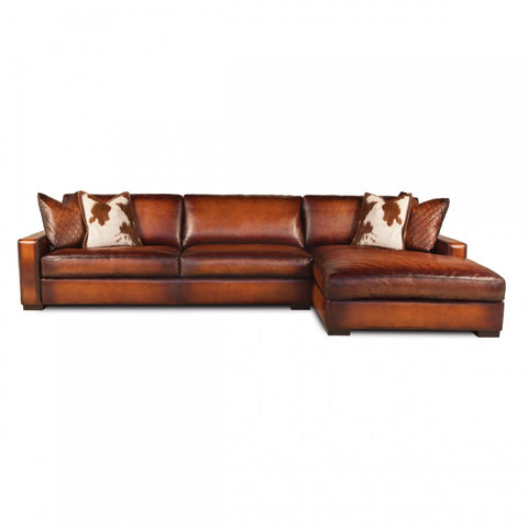 Eleanor Rigby Urban Cowboy Sectional (Sofa + Chaise)