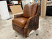 Bonham Cowhide Swivel Glider