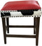 Red Holstein Saddle Barstool