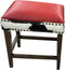Red Holstein Saddle Barstool