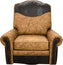 Camel Floral Swivel Glider Recliner
