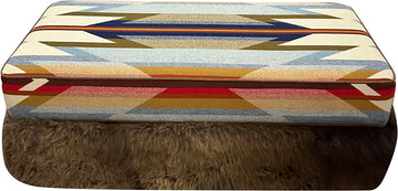 Desert Buffalo Storage Ottoman - 45