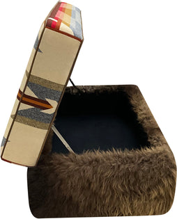 Desert Buffalo Storage Ottoman - 45