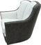 Silver Range Contemporary Western Channelback Swivel Glider