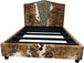Farrow Cowhide Bed With Rails