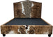 Farrow Cowhide Bed With Rails