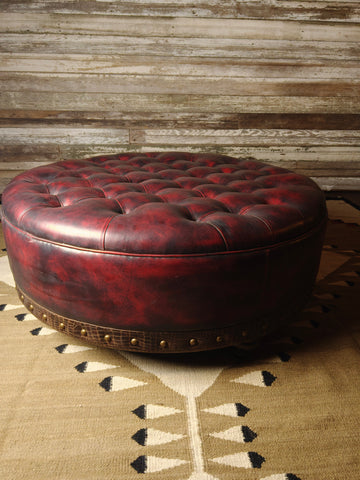 Grand Teton Ottoman - 48" Round Tufted