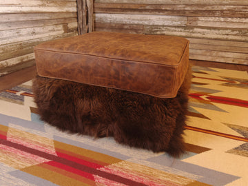 Yellowstone Buffalo Ottoman - 30