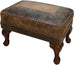 Walnut Crest Ottoman - 27 " x 17"