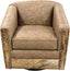Palomino Mustang Western Cowhide Swivel Glider