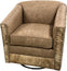Palomino Mustang Western Cowhide Swivel Glider