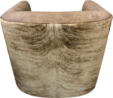 Palomino Mustang Western Cowhide Swivel Glider