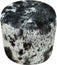 Black & White Speckled Barrel Ottoman - 18" Round