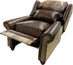White Cowhide Recliner