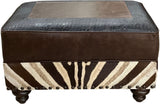 Zebra Ottoman - 34" x 24"