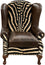 Zebra Classic Wingback Chair