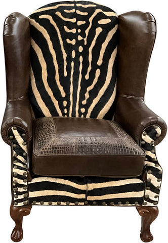 Zebra Classic Wingback Chair