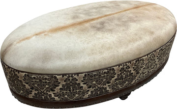 French Cowboy Ottoman - 60" x 36" Oval
