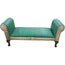 Albuquerque Turquoise Roll Arm Bench