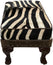 Zebra Ottoman - 27" x 17"