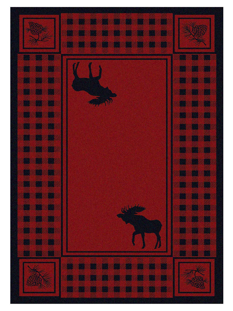 American Dakota Cabin Moose Refuge - Red