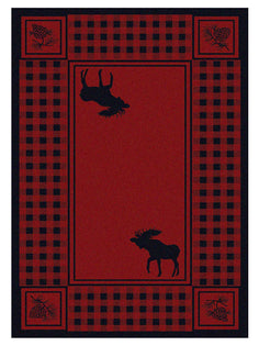 American Dakota Cabin Moose Refuge - Red