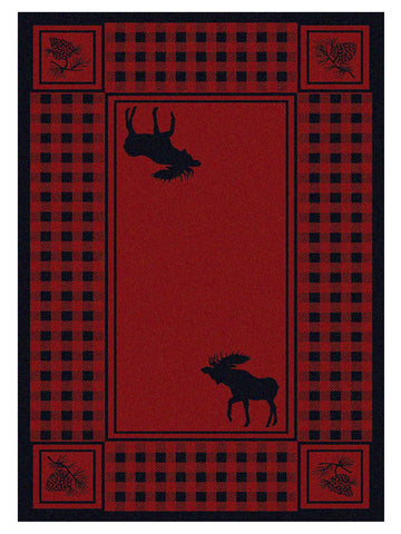 American Dakota Cabin Moose Refuge - Red