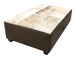 Restoration Western Contemporary Leather Ottoman