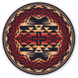 American Dakota Trader Rugs Rustic Cross - Burnt Red
