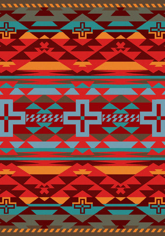 American Dakota Trader Rugs Rustic Cross - Sunset