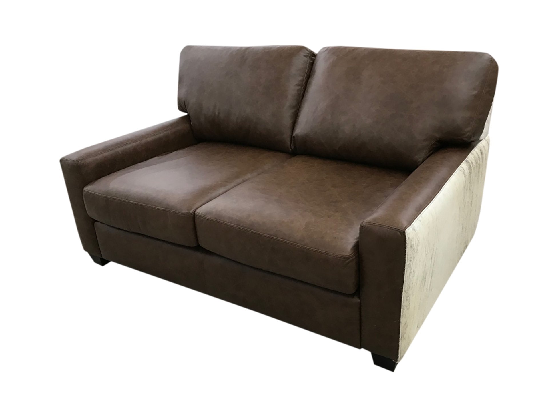Restoration Western Contemporary Leather Love Seat