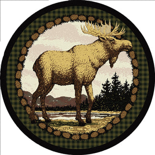 American Dakota Novelty Majestic Moose (8' Round) - Green