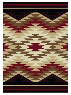 American Dakota Trader Rugs Starburst - Red