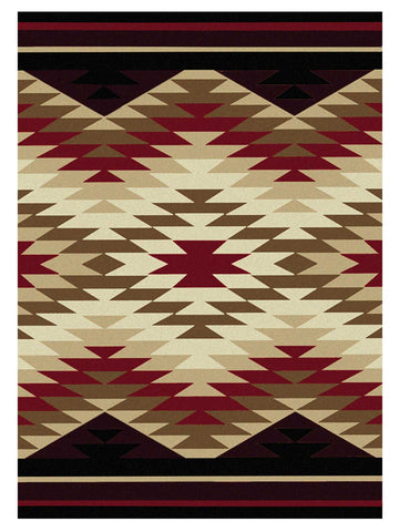 American Dakota Trader Rugs Starburst - Red