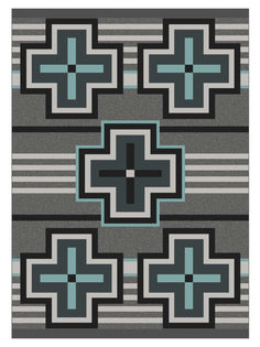 American Dakota Trader Rugs Bounty - Turquoise