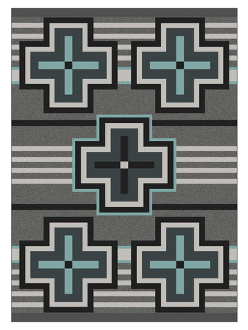 American Dakota Trader Rugs Bounty - Turquoise