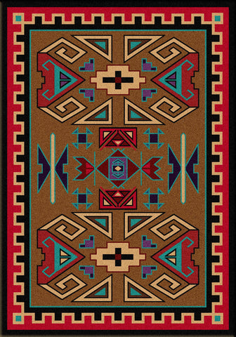 American Dakota Trader Rugs Four Rams - Bright