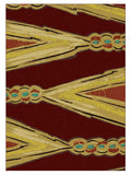 American Dakota New Echota Finger Weave - Red