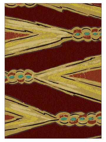 American Dakota New Echota Finger Weave - Red