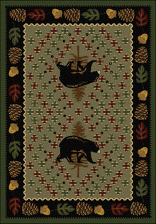 American Dakota National Park Patchwork Bear - Green
