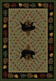 American Dakota National Park Patchwork Bear - Green