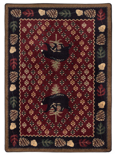 American Dakota National Park Patchwork Bear - Red