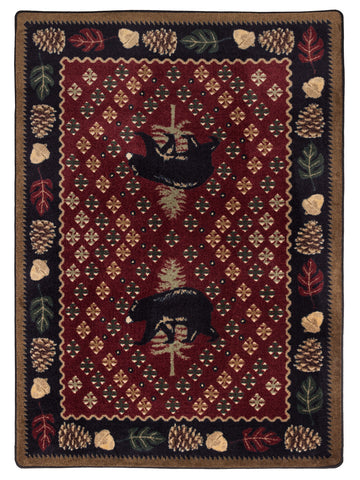 American Dakota National Park Patchwork Bear - Red