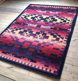 American Dakota Trader Rugs Rainbow Blanket  - Sunset