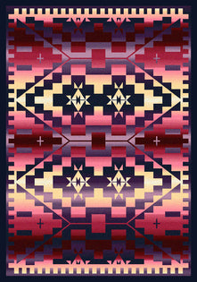 American Dakota Trader Rugs Rainbow Blanket  - Sunset