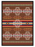American Dakota Trader Rugs Canyon Cross - Sunset