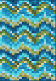 American Dakota Coastal Rugs Spa Tiles - Aqua