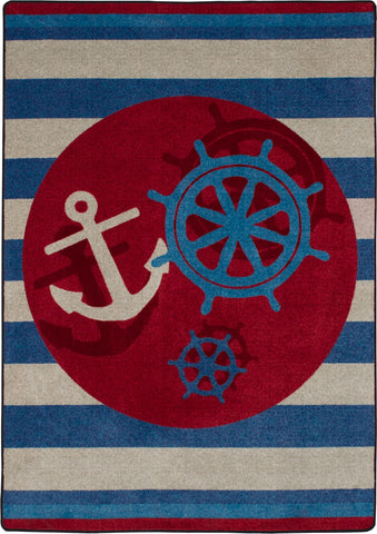 American Dakota Coastal Rugs Ahoy There - Nautical